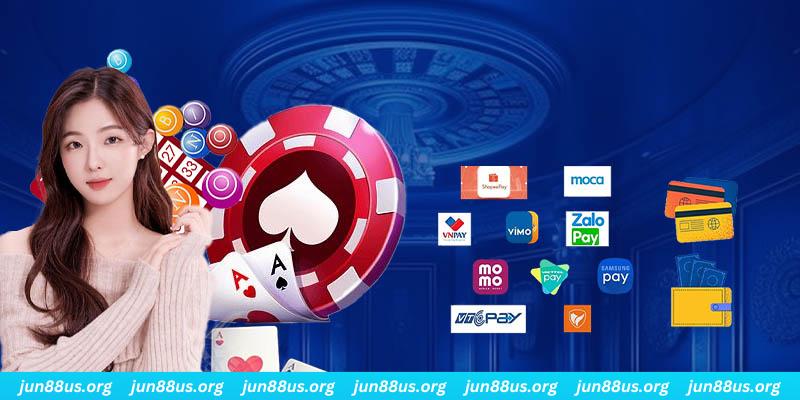 Nạp Tiền Jun88 - Hướng Dẫn Nhanh Thao Tác Trong Tích Tắc 3 Sử dụng ví điện tử đã liên kết để thực hiện nạp Jun88
